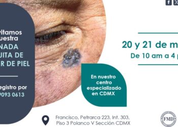 Anuncian jornada gratuita de detección de cáncer de piel en CDMX los próximos 20 y 21 de marzo