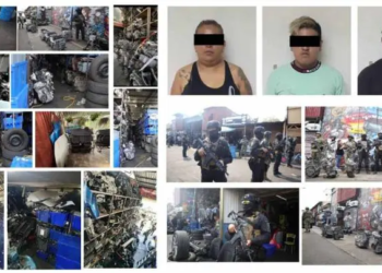 Detienen a tres personas y aseguran más de 85 toneladas de autopartes robadas en GAM