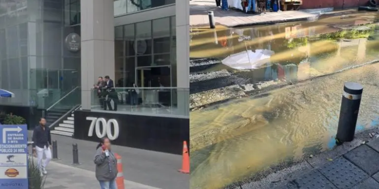 Denuncian fuga de aguas negras en Insurgentes Sur; acusan omisión de alcaldía y SEGIAGUA