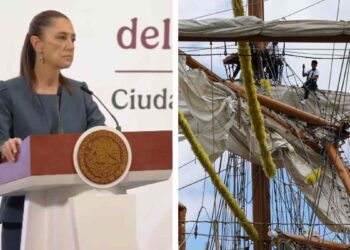 Sheinbaum: autoridades investigan choque del buque Cuauhtémoc