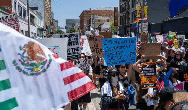 Protestas contra Trump: reportan decenas de personas detenidas tras ‘No Kings Day’