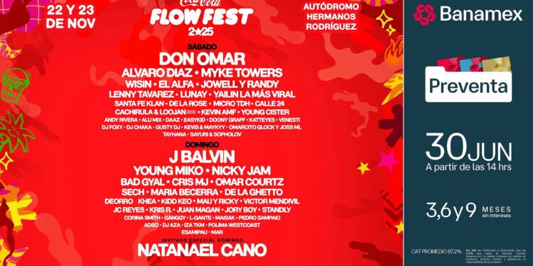 Coca-Cola Flow Fest revela su lineup para la edición 2025