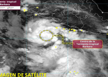 Se forma tormenta tropical Barbara frente a la costa de Guerrero
