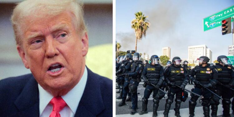 Trump dice que Los Ángeles estaría en llamas sin los militares que envió